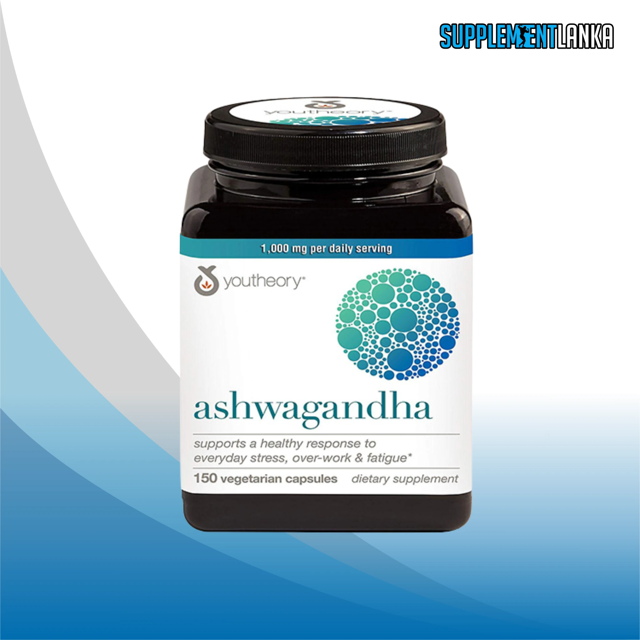 Youtheory Ashwagandha 1000mg 180 Capsules